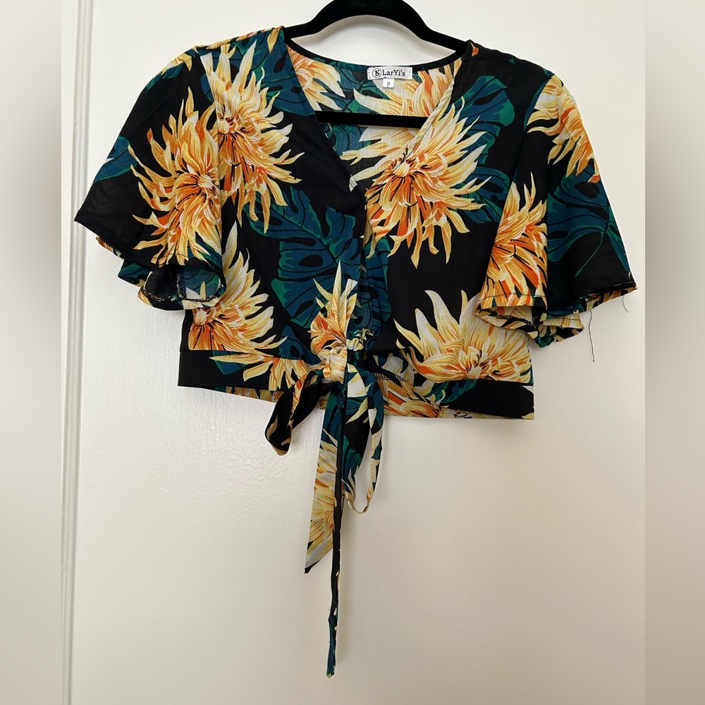 Wrap Cropped top